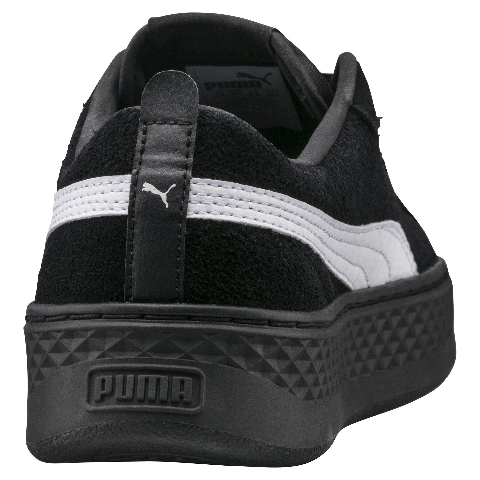 Women's Puma Smash Platform Suede's Trainers, Black, Size 36, Shoes