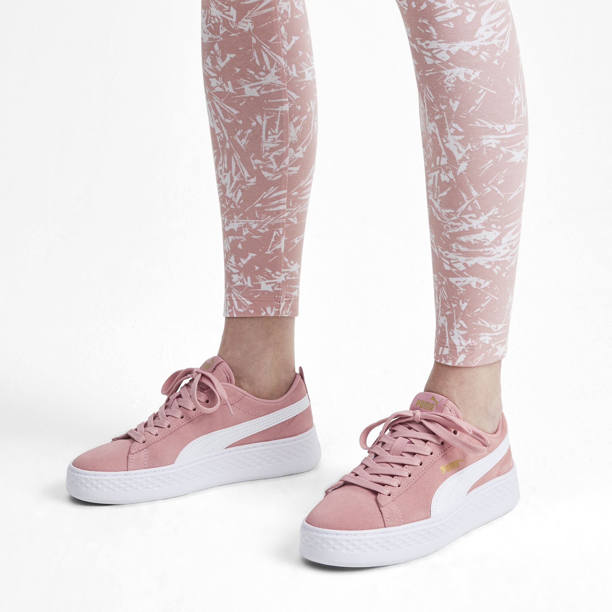 puma smash platform rosa