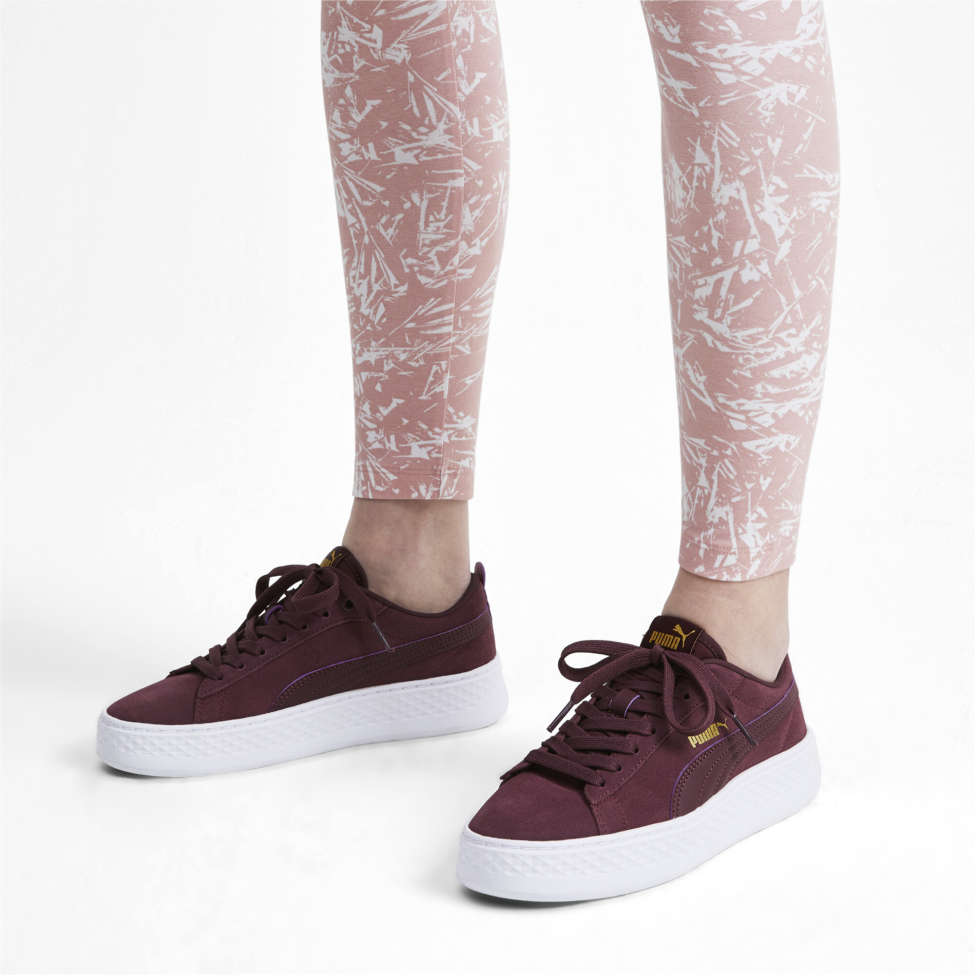 puma smash platform v2 suede women's sneakers