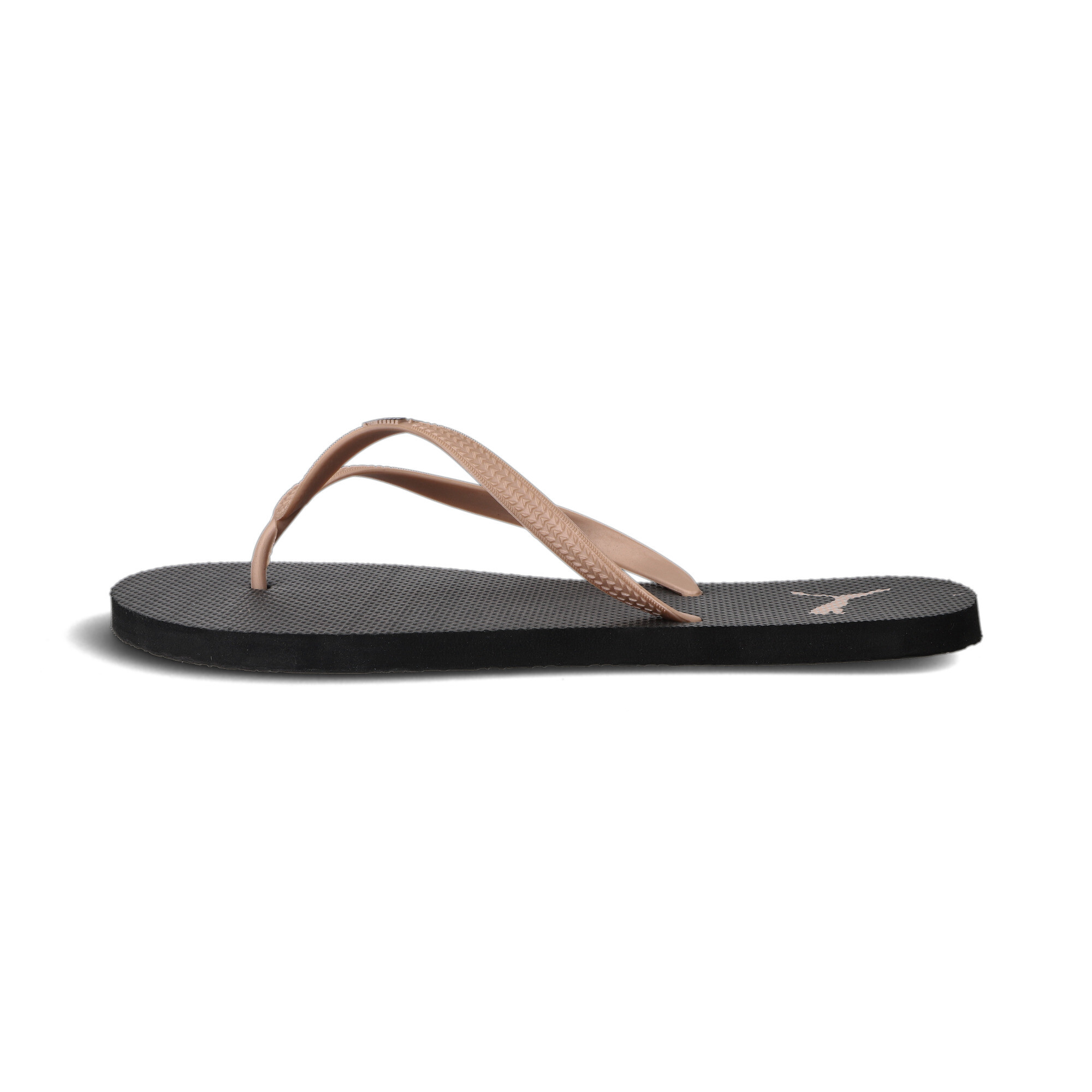 Womens black cheap puma flip flops