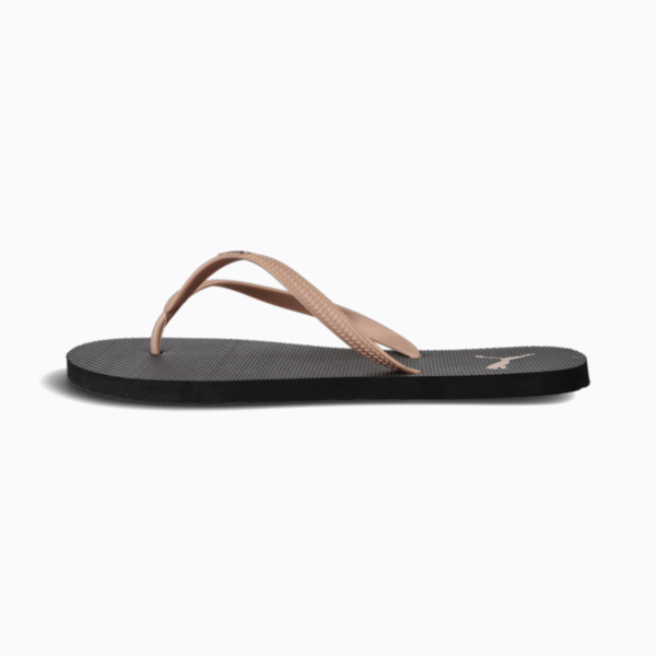 First Flip Women's Flip Flops, Puma Black-Rose Gold, large-ZAF
