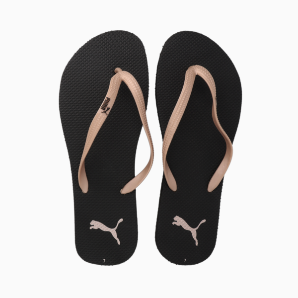 First Flip Women's Flip Flops, Puma Black-Rose Gold, large-ZAF