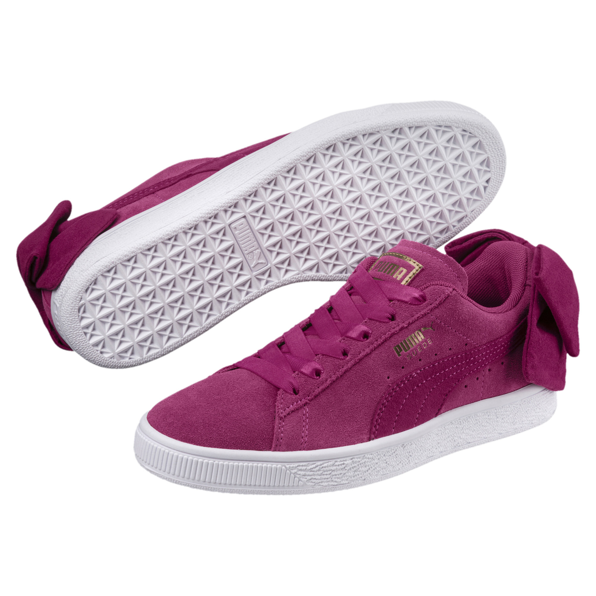 puma patent bow trainers