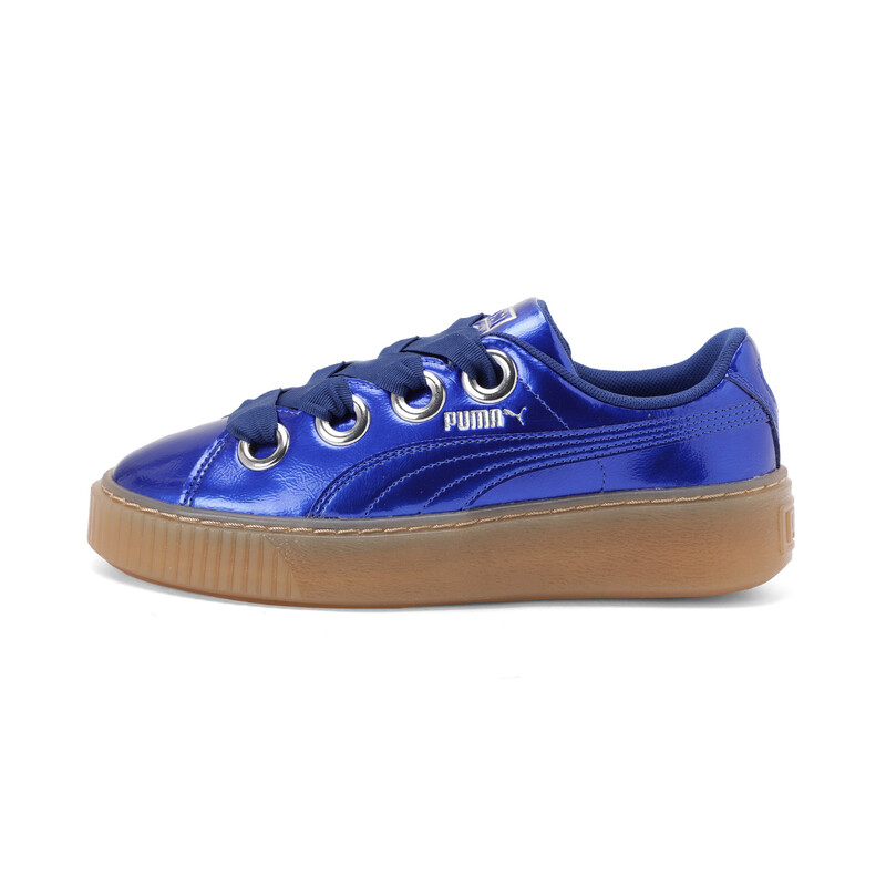 

PUMA Basket Platform Kiss Anodized Jr Fig-Pum, Black/silver/blue