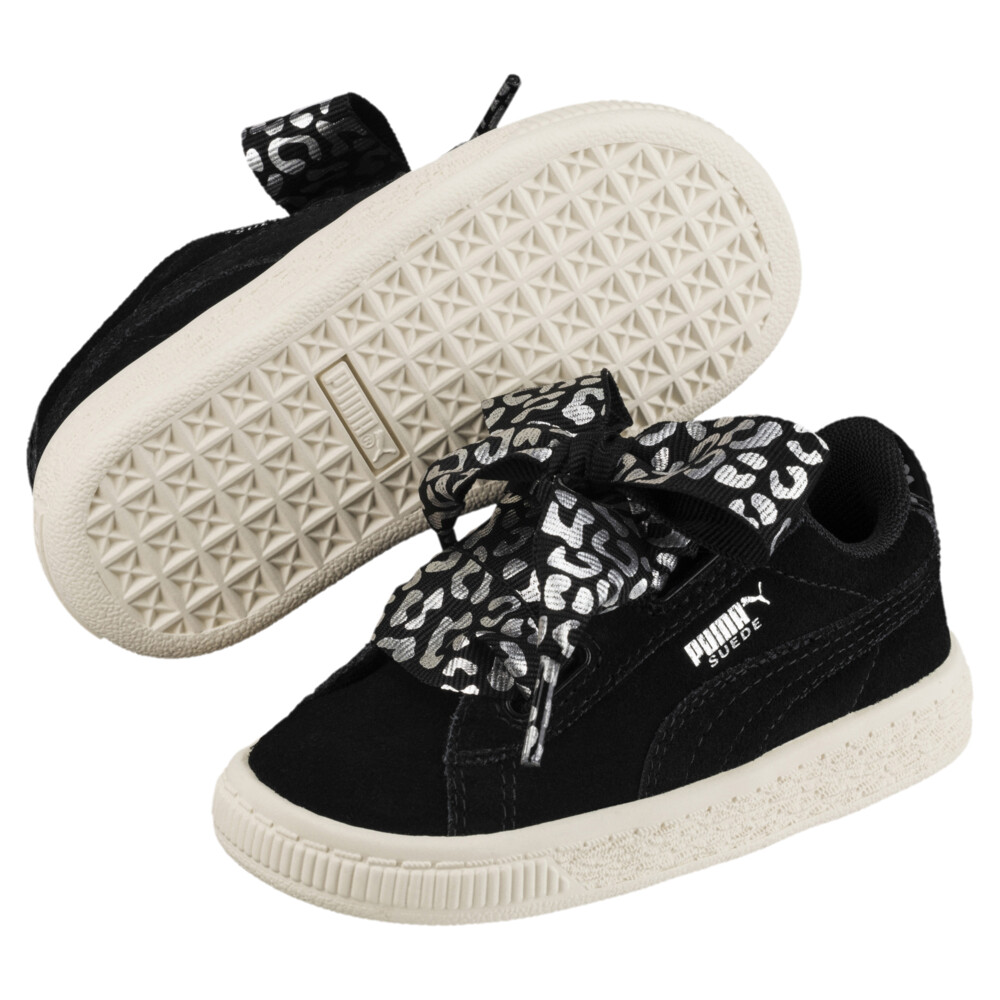 puma suede heart hombre negro
