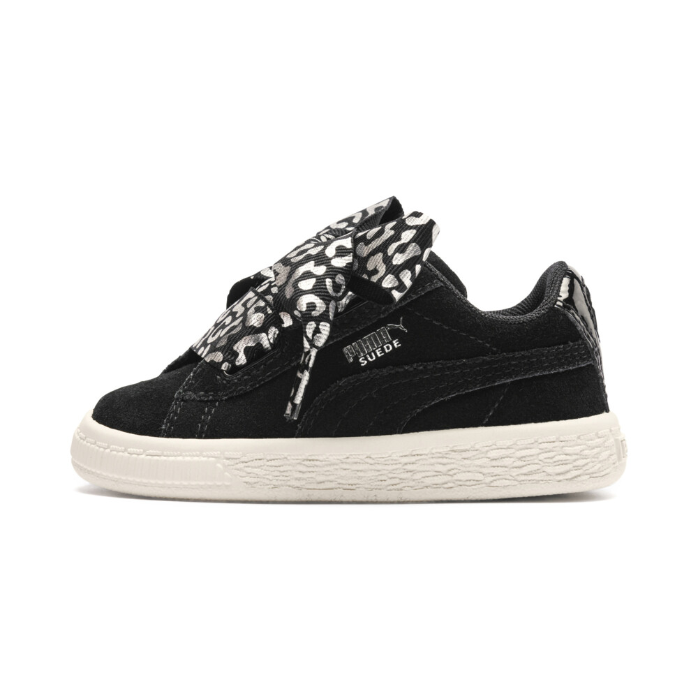 puma suede heart hombre negro