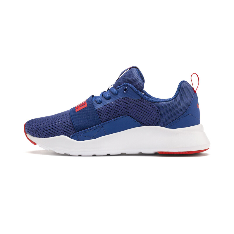 

PUMA Wired IMEVA Youth Shoes, Black/red/blue