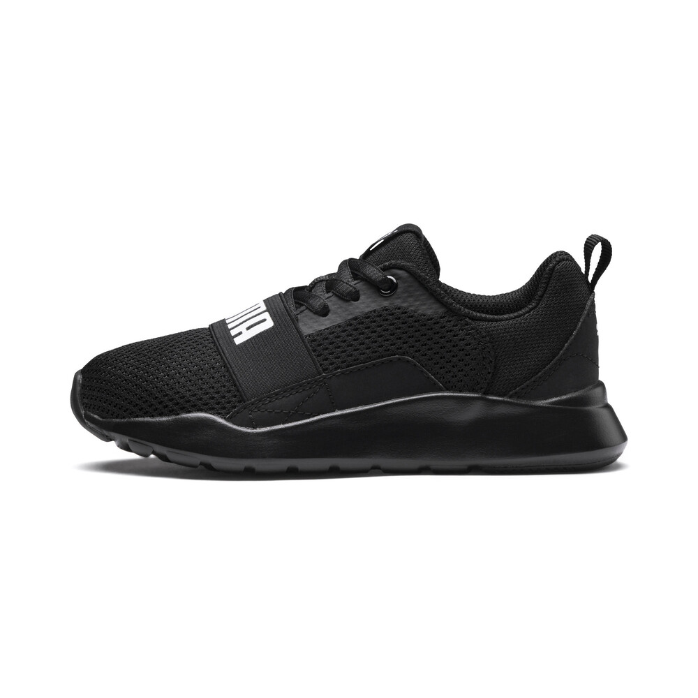 Black puma running trainers