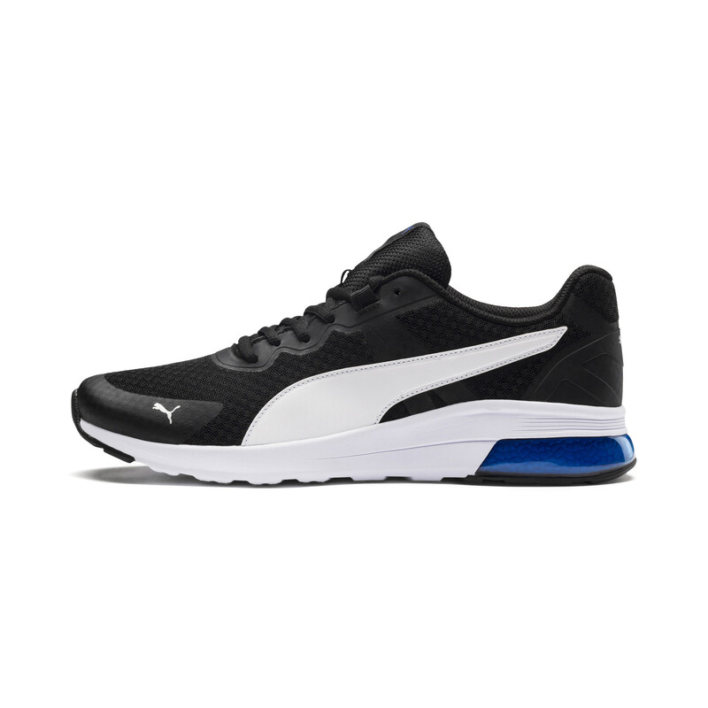 PUMA Electron Unisex Sneakers, White/black/blue