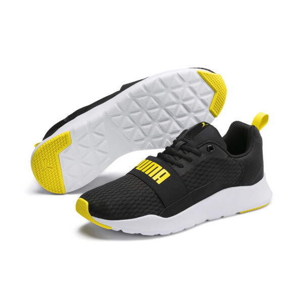 puma black blazing yellow