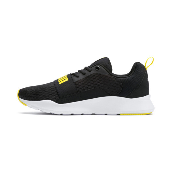 puma black blazing yellow