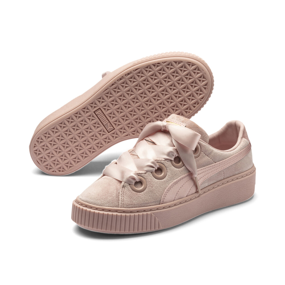 

PUMA - female - Кеды Platform Kiss Velvet Wn's – Silver Pink-Gold –, Розовый