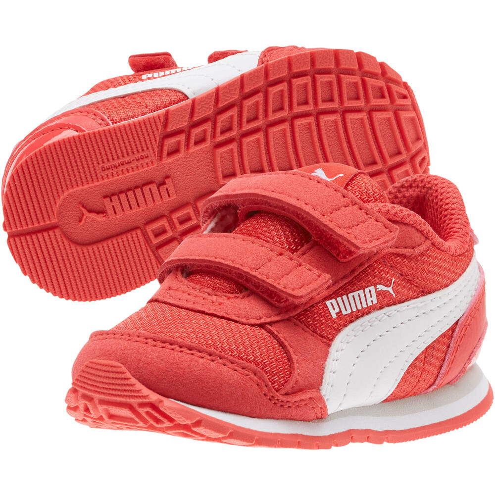 

PUMA - Детские кроссовки ST Runner v2 Mesh V INF – Hibiscus -Puma White –, Красный