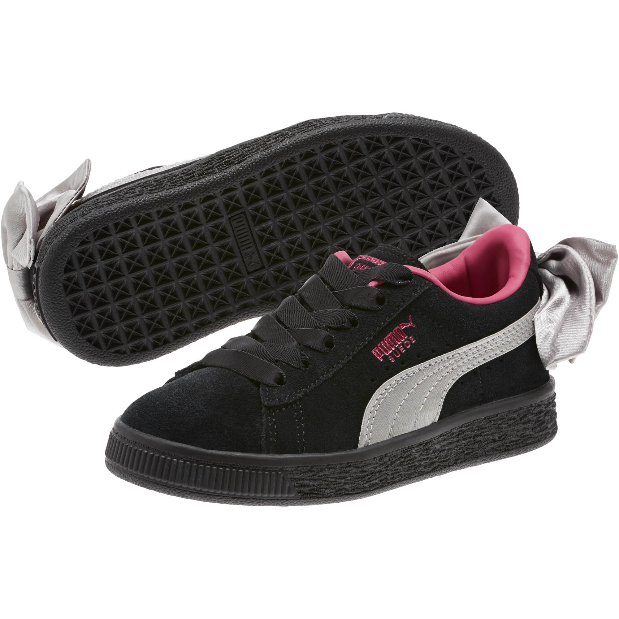 puma girl shoes black