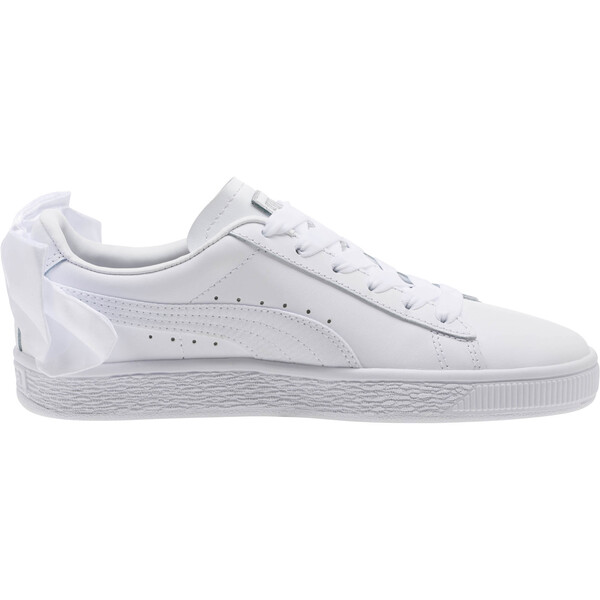 Basket Bow Jr | Puma White-Puma White | PUMA Girls Shoes | PUMA United ...