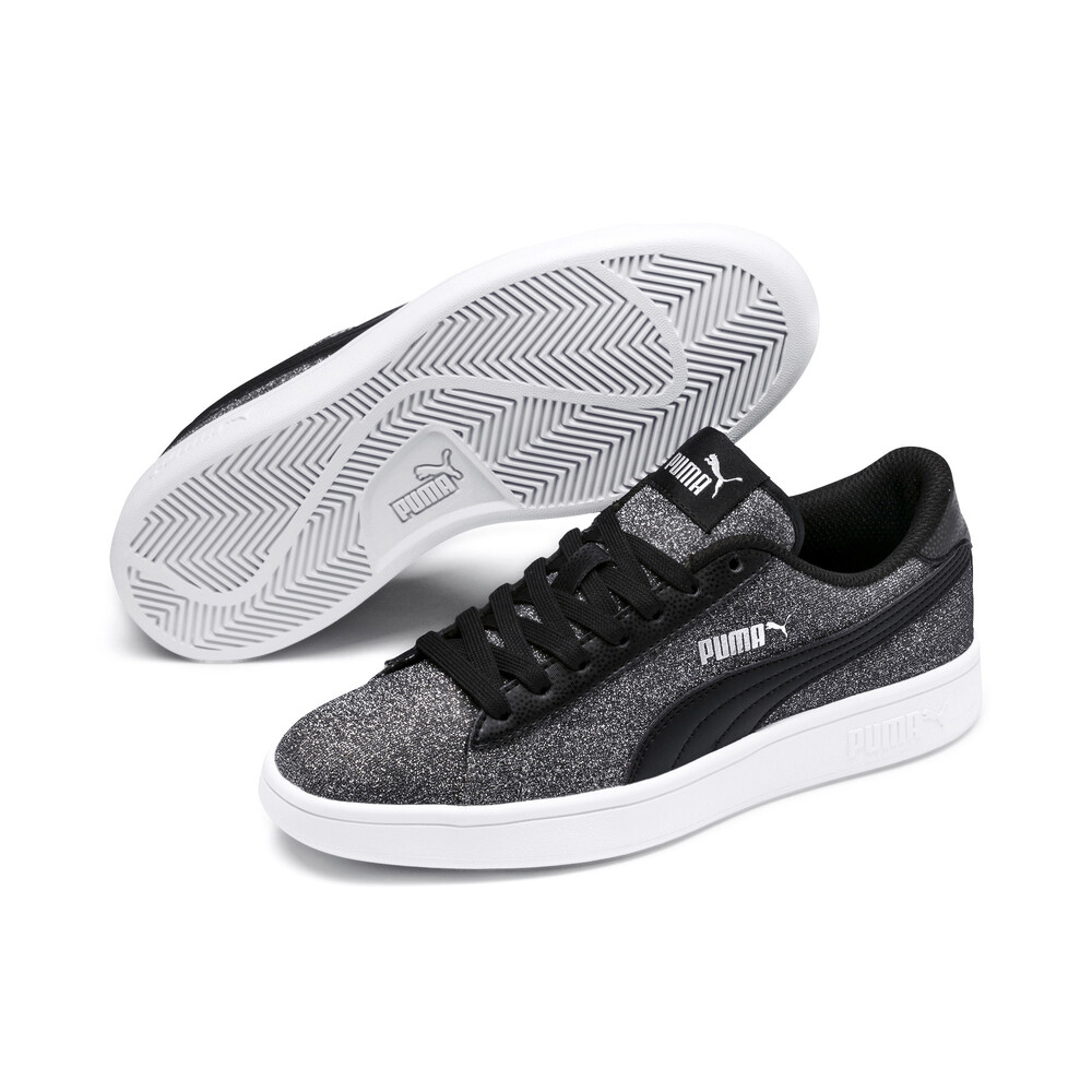 

PUMA - female - Детские кеды Puma Smash v2 Glitz Glam Jr – Puma Black-Puma Silver –, Черный