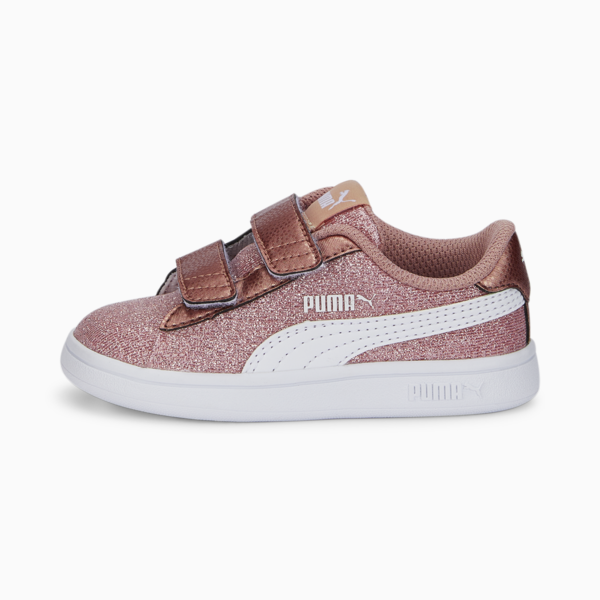 PUMA Smash v2 Glitz Glam Sneakers Babies, Rose Gold-Puma White, large-ZAF