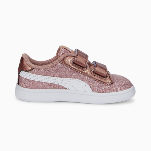 PUMA Smash v2 Glitz Glam Sneakers Babies, Rose Gold-Puma White, large-ZAF