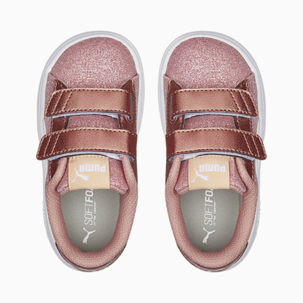 PUMA Smash v2 Glitz Glam Sneakers Babies, Rose Gold-Puma White, large-ZAF