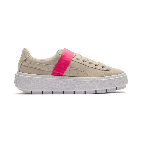 platform trace buckle women's sneakers