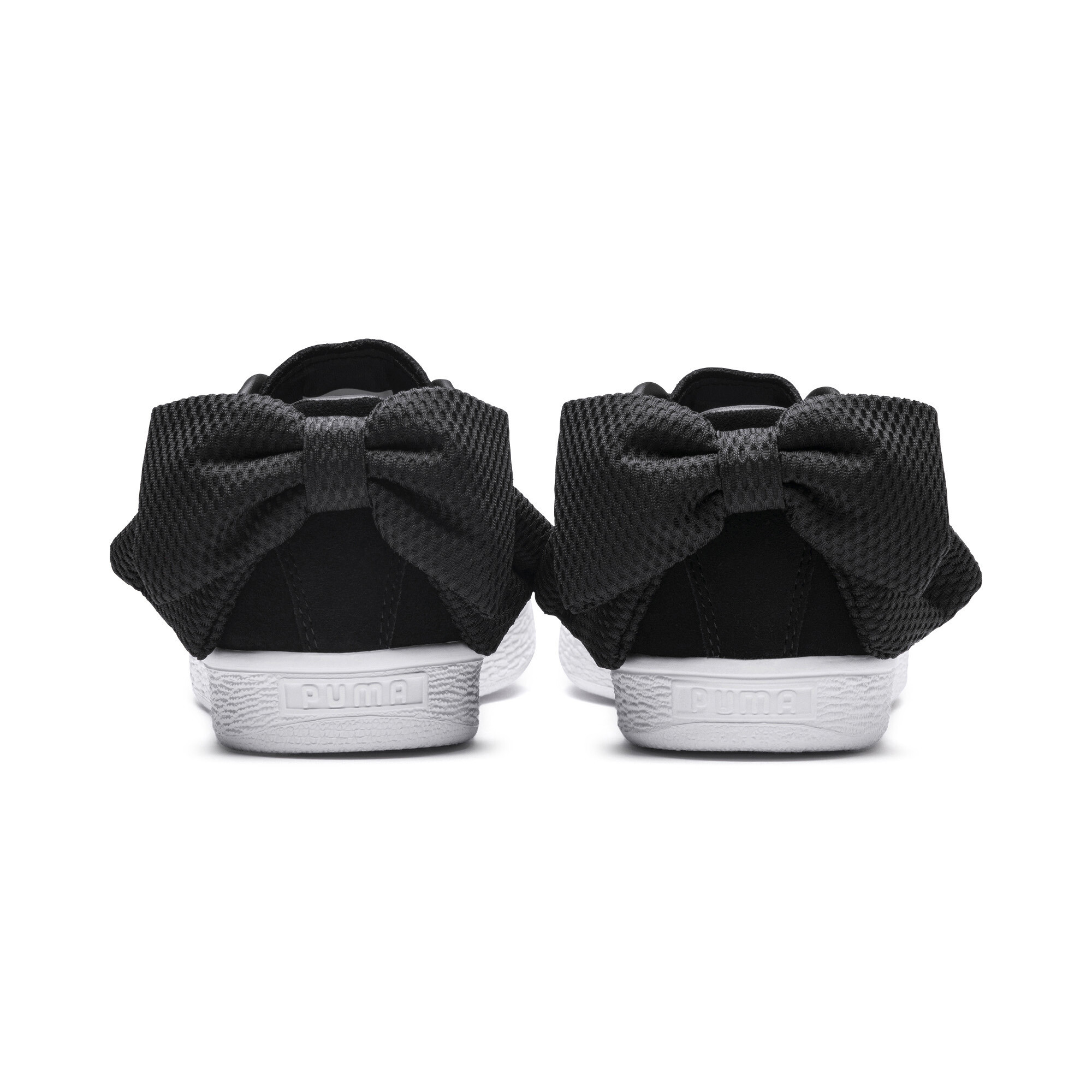 puma suede bow black