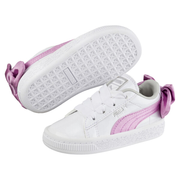 puma patent bow trainers