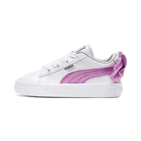 puma patent bow trainers