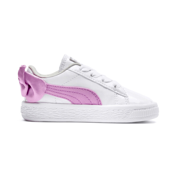 puma patent bow trainers