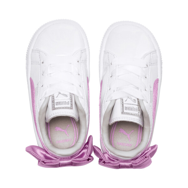 puma patent bow trainers