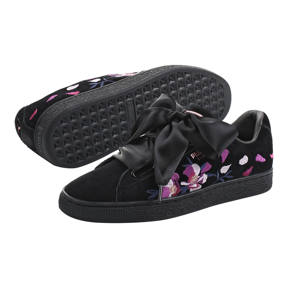puma basket heart flowery