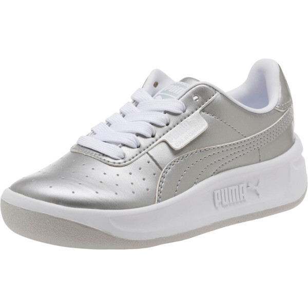 silver puma sneakers