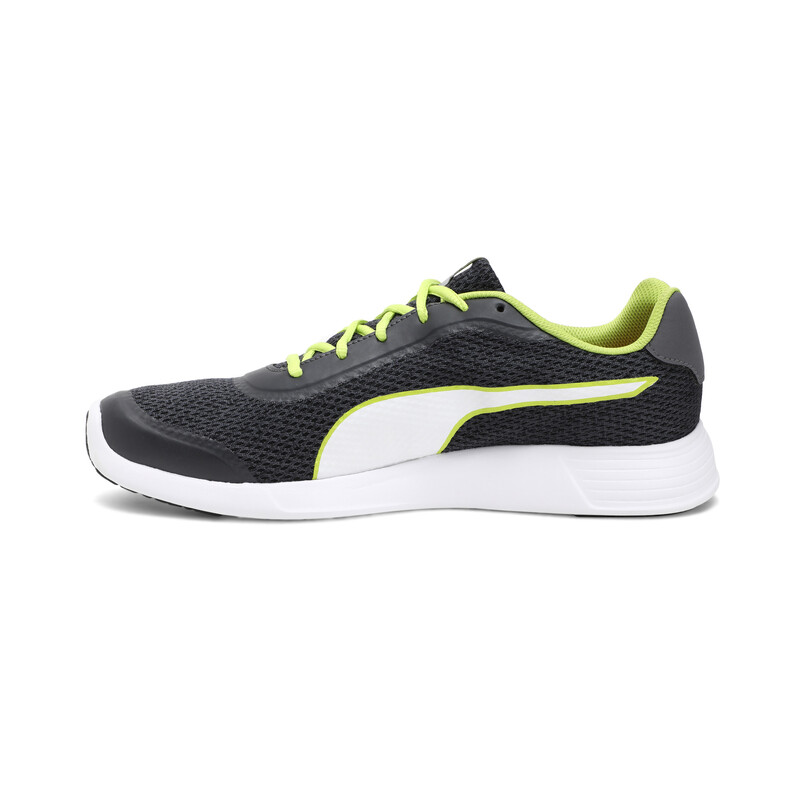 

Men's PUMA FST Runner V2 Sneakers, White/black/yellow