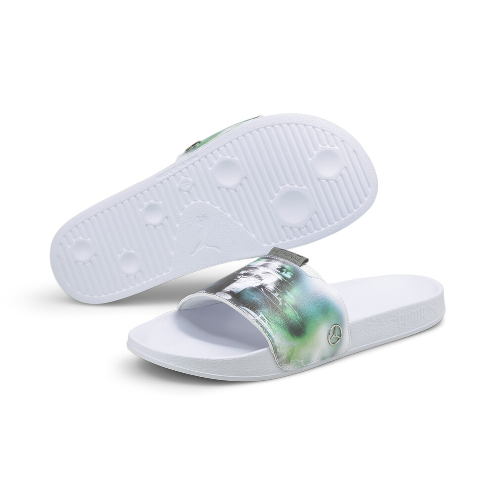

PUMA - Шлепанцы Mercedes F1 Graphic Leadcat FTR Sandals – Puma White-Spectra Green –, Белый
