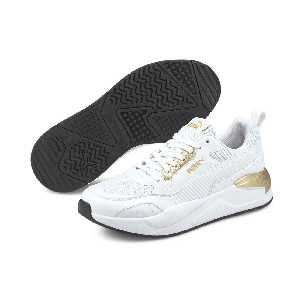 

PUMA - Кроссовки X-Ray² Square Metallic Trainers – Whi-Whi-Puma Team Gold-Black –, Белый