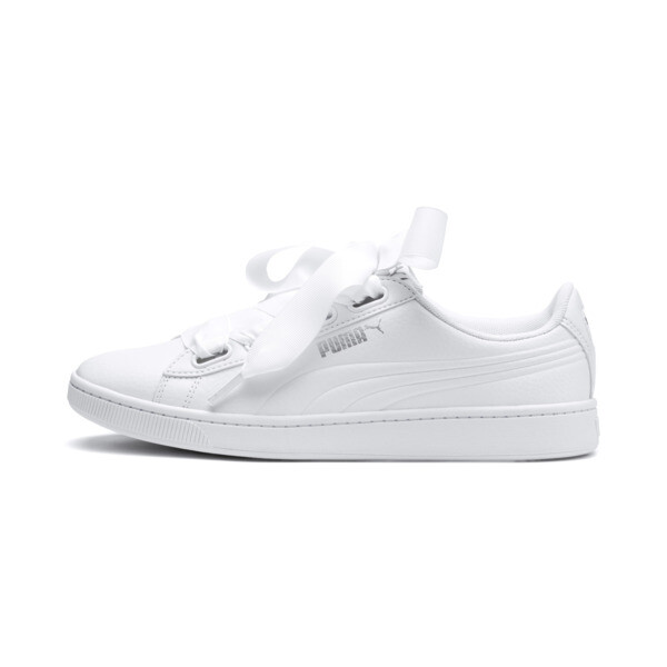 Puma Vikky V2 Ribbon Core Trainers Voor Dames Zilverwit Maat 355 puma kopen in de aanbieding