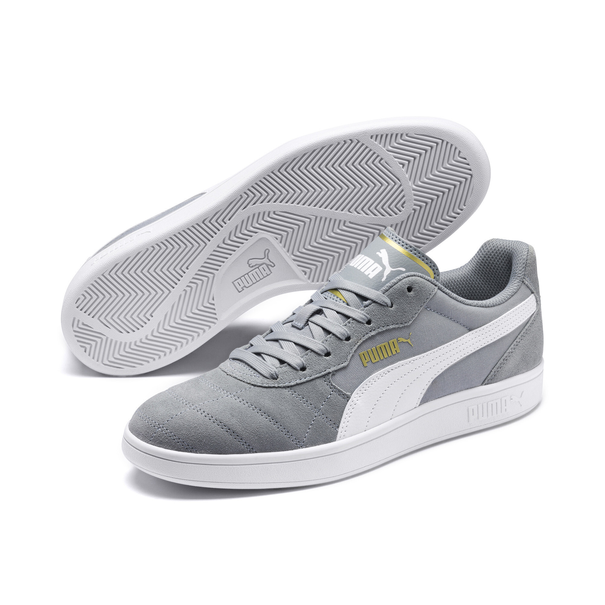 puma grey sneakers