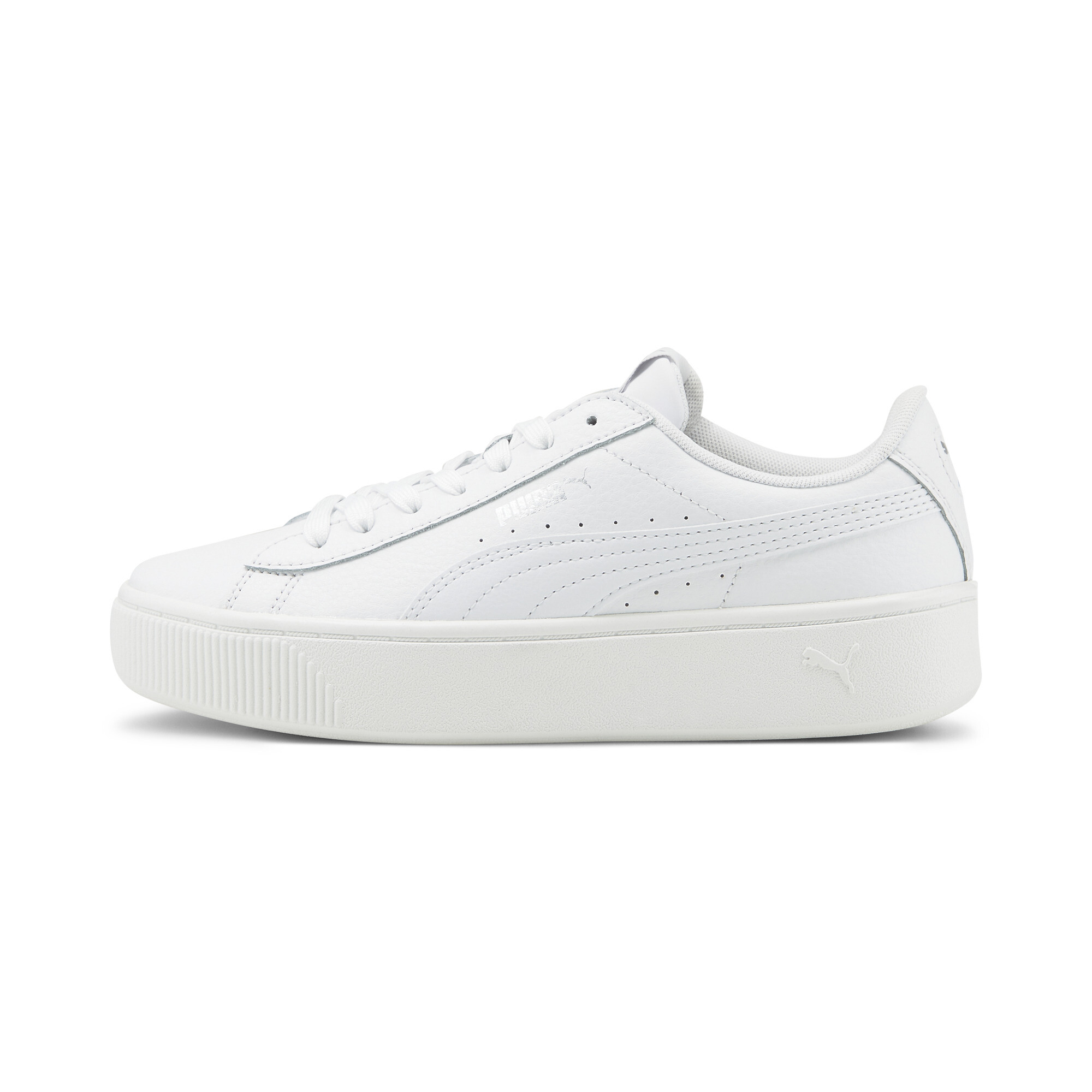 Women's Puma Vikky Stacked's Trainers, White, Size 35.5, Shoes