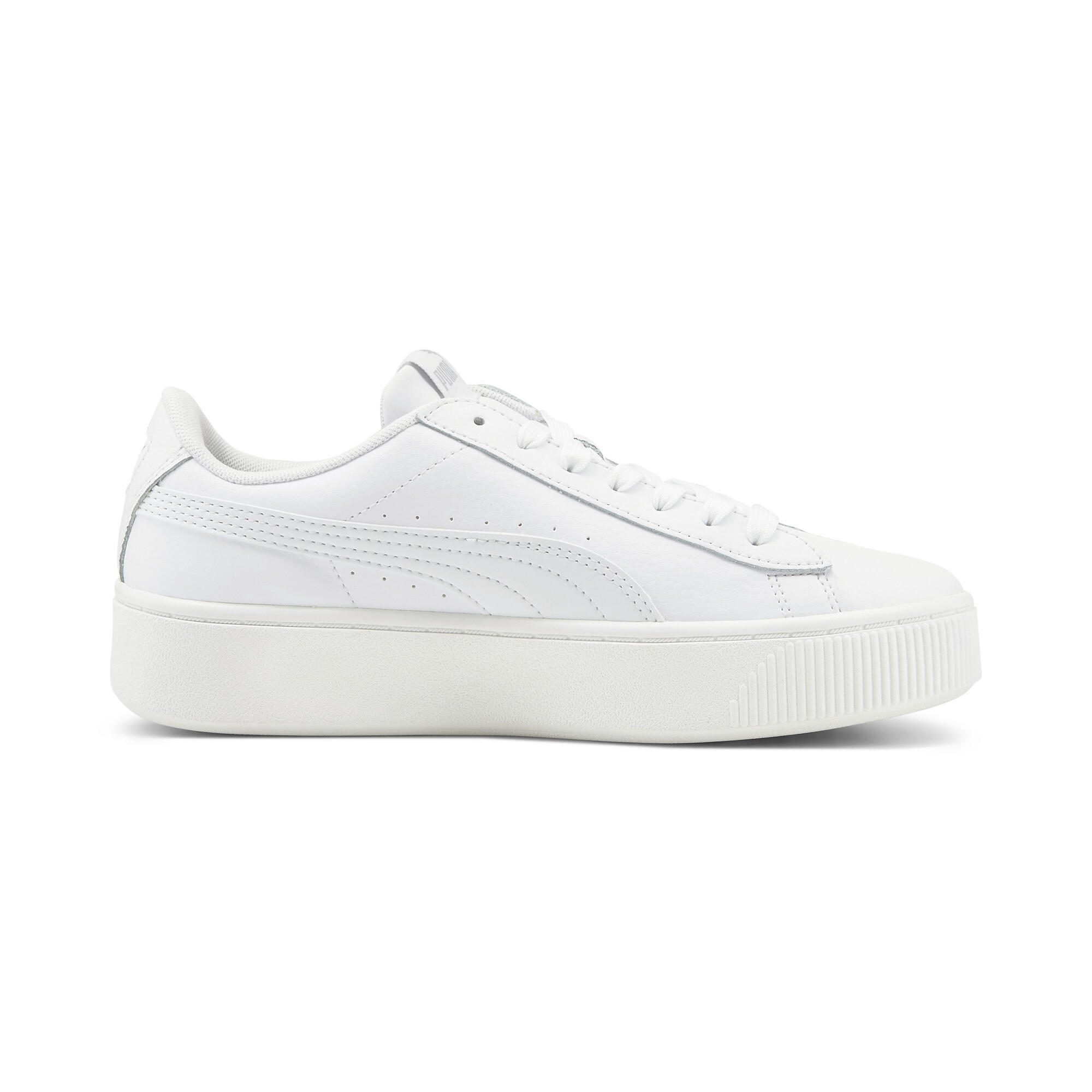 Women's Puma Vikky Stacked's Trainers, White, Size 35.5, Shoes