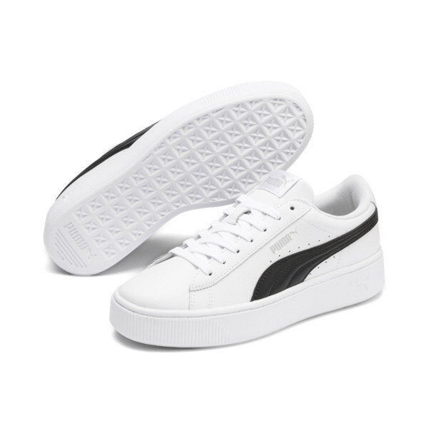 puma vikky stacked women's trainers white