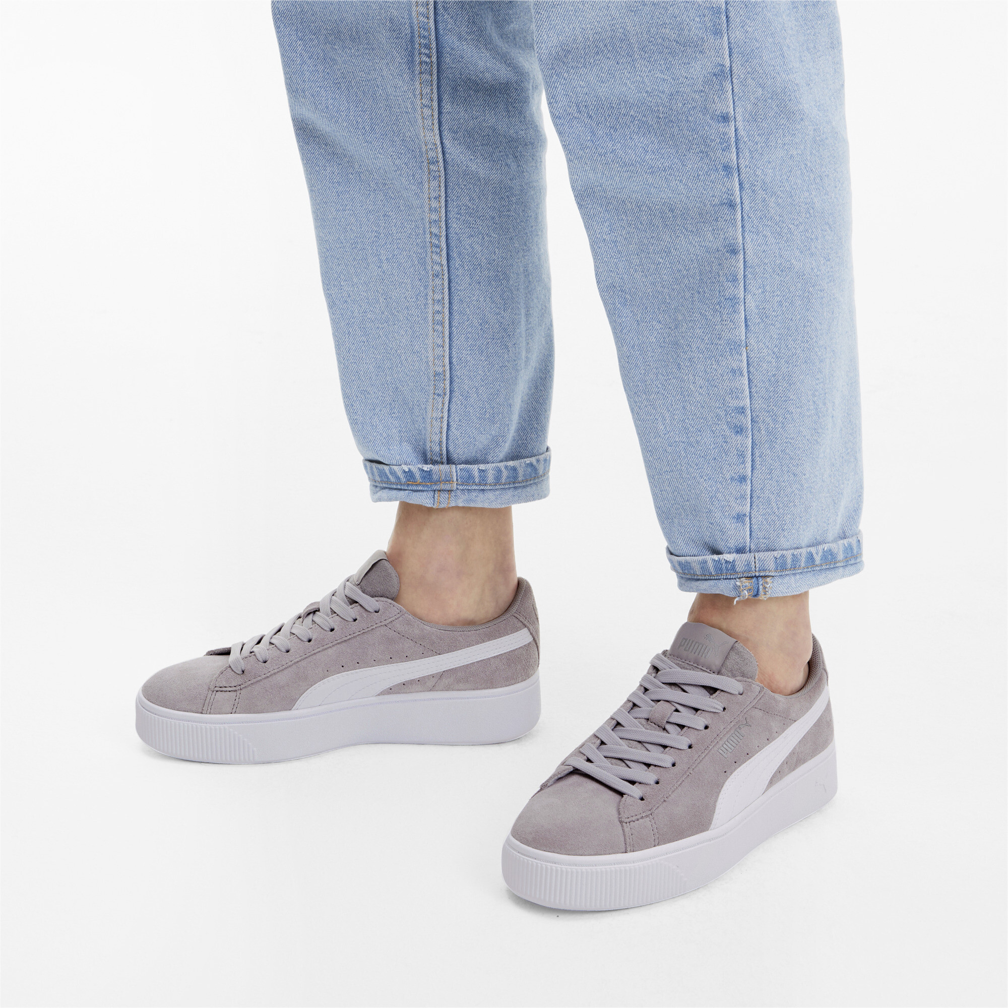 puma vikky stacked grey