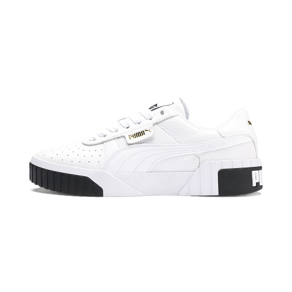 womens white puma cali trainers