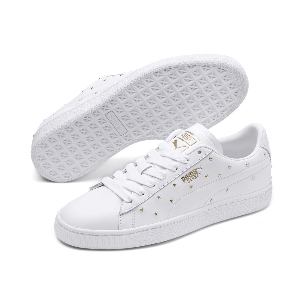 Basket Studs Women's Sneakers | White
