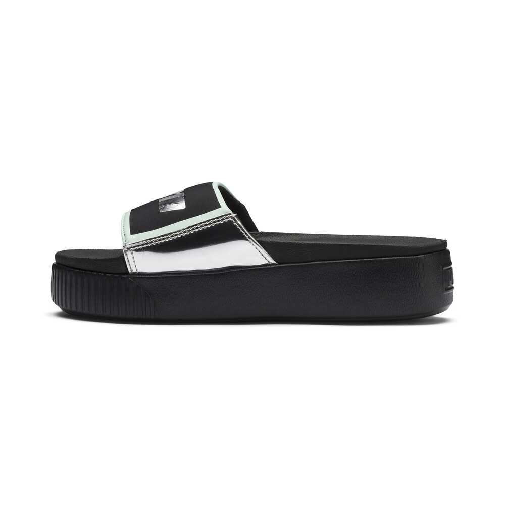 фото Шлепанцы platform slide tz metal wns puma