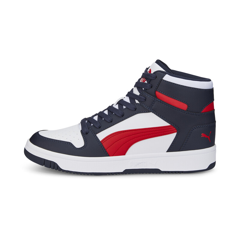 Men's PUMA Rebound Lay Up Unisex Sneakers, White/black/red