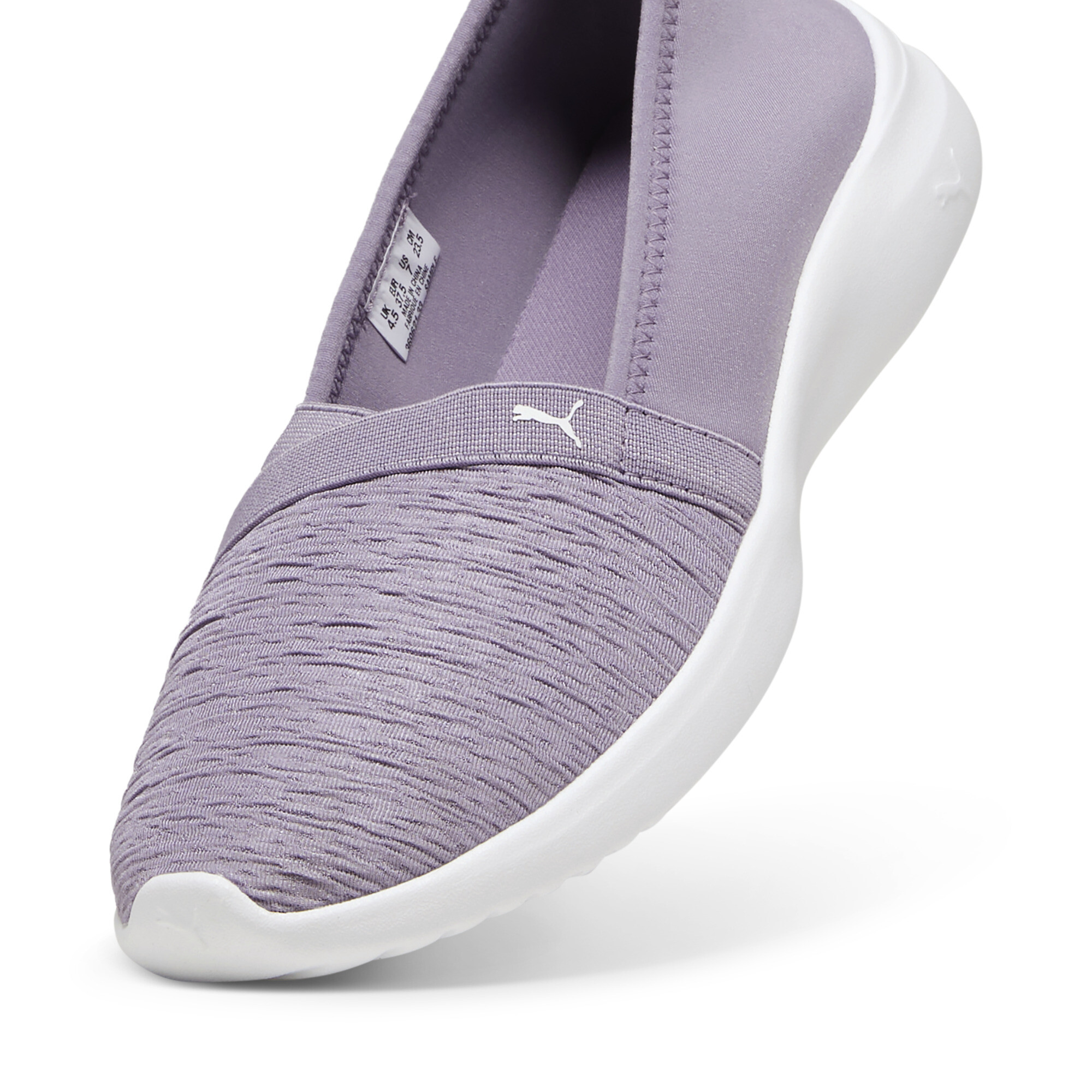 Adelina Slip-On sportschoenen voor Dames, Grijs/Wit, Maat 36 | PUMA