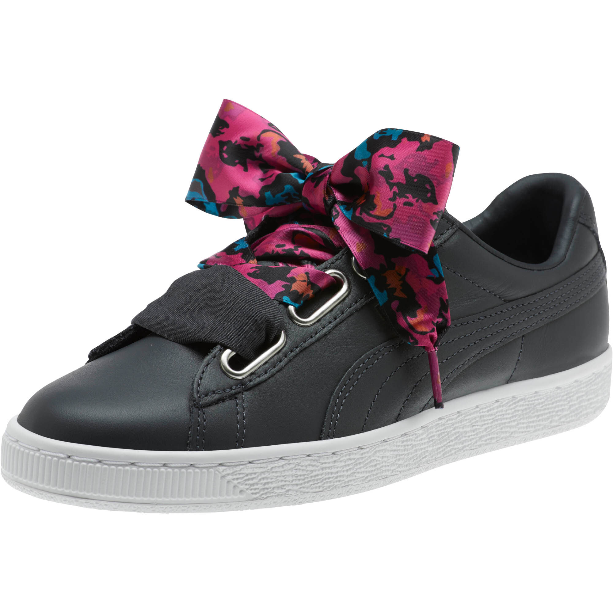 puma basket heart verdes
