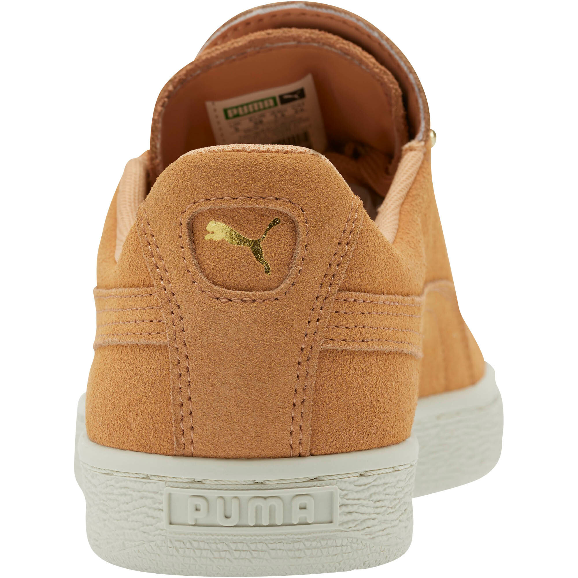 puma women's basket grip tape suede sneakers