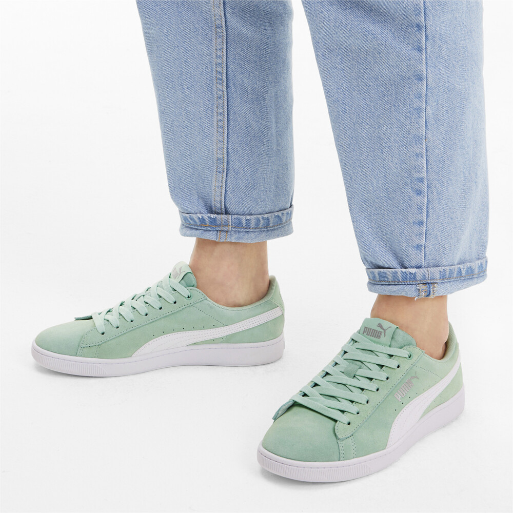 

PUMA - female - Кеды PUMA Vikky v2 – Mist Green-Puma White-Silver –, Зеленый