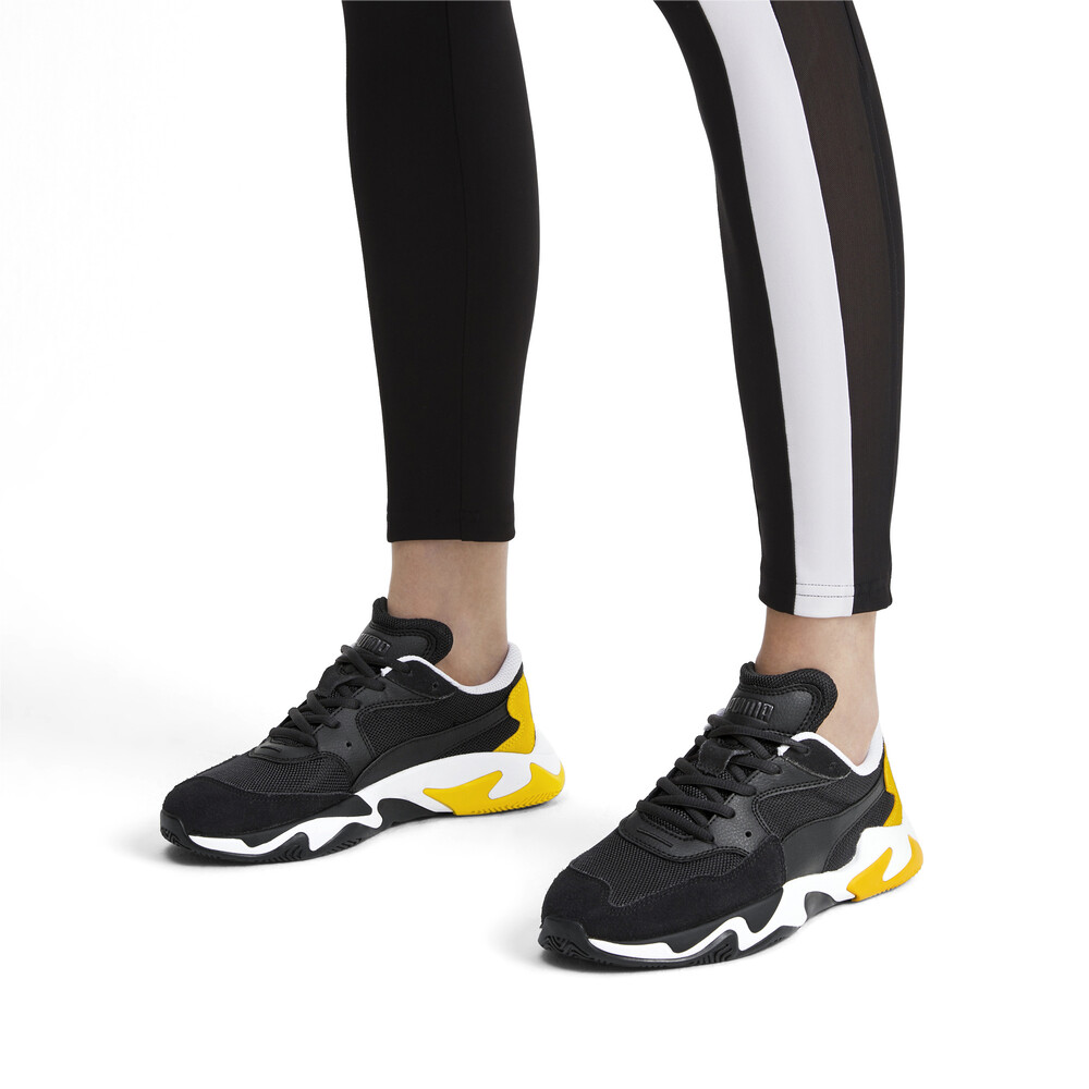 Puma storm adrenaline trainers in black & grey sale