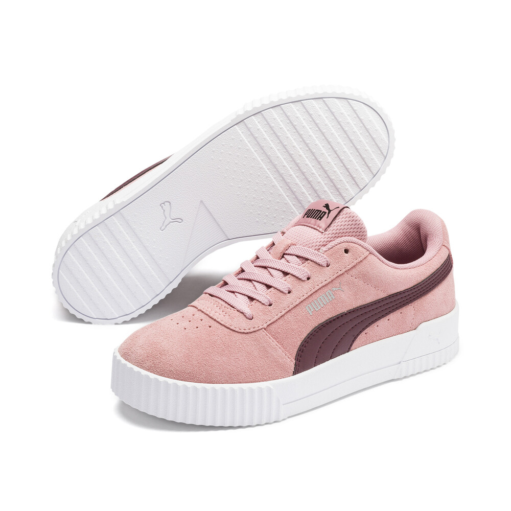 puma womens carina l trainers white glowing pink